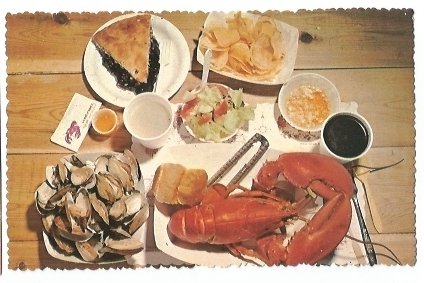 Scalloped Edge Vintage Postcard of Down East Gourmet's Delight Sho...