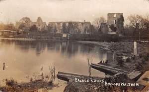 Bishop's Waltham England Palace Ruins Scenic View Real Photo Postcard AA70136