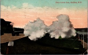 Canada One o'Clock Gun Halifax New Brunswick Vintage Postcard 09.79