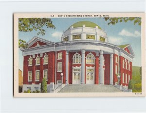 Postcard Erwin Presbyterian Church, Erwin, Tennessee