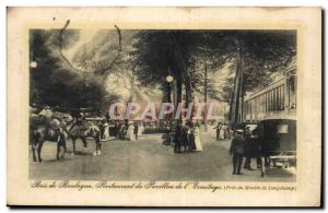 Paris Bois de Boulogne Restaurant Pavilion of & # 39Ermitage- Old Postcard