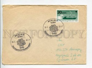 292762 EAST GERMANY GDR USSR 1983 Berlin post communications postmark  