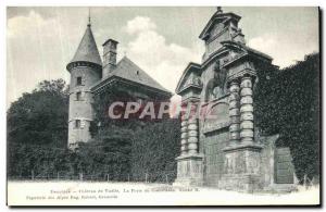 Old Postcard Chateau de viizlle The door connetable