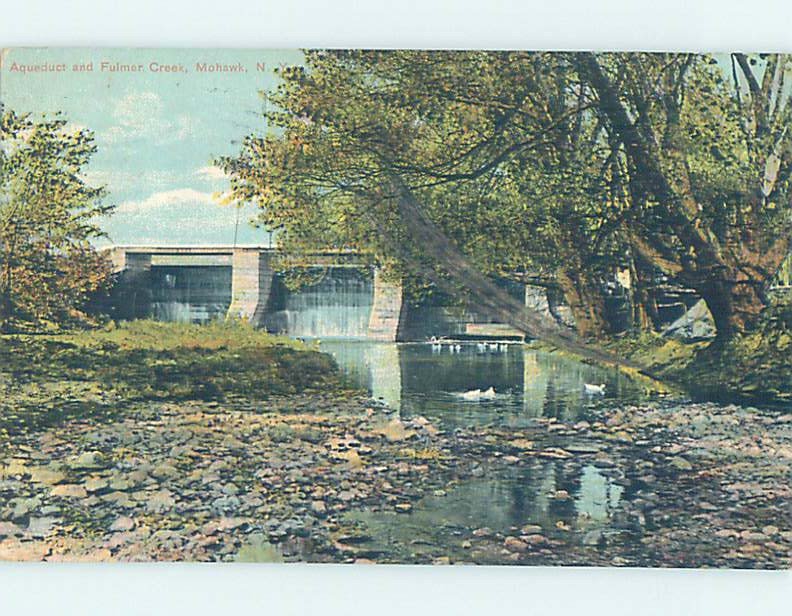 Divided-back AQUEDUCT Mohawk - Near Herkimer & Ilion & Utica New York NY AD7852