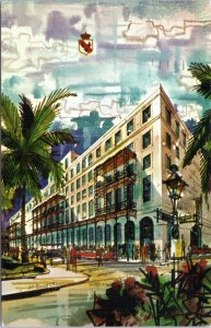 Postcard LA New Orleans hotel - The Royal Orleans  - artist render