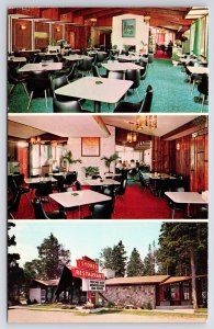 State View~St Ignace MI~Shores Restaurant~3 Views~Business 75 Loop~Vintage PC
