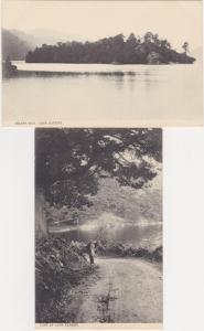 (2 cards) Ellen's Isle - Loch Katrine - Scotland United Kingdom