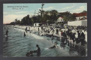 Bathing at Sylvan Beach, NY. Vintage William Jubb postcard