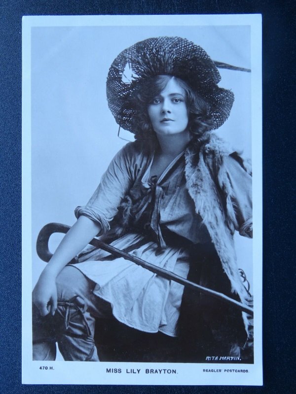 Actress MISS LILY BRAYTON as SHEPHERDESS c1904 RP Postcard by Beagles & Co.