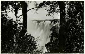 rhodesia, VICTORIA FALLS, View of the Eastern Cataract (1940s) RPPC