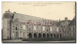 Oyron Old Postcard the castle right wing called Francois 1er Oiron