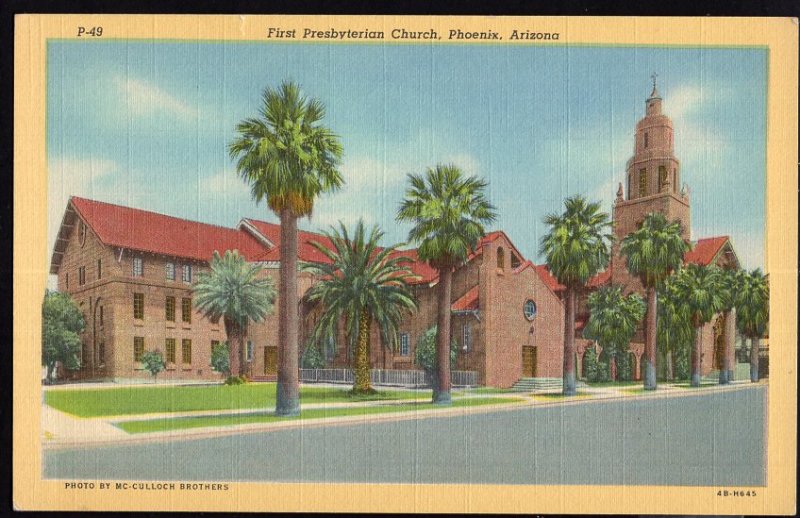 Arizona ~ PHOENIX First Presbyterian Church  LINEN