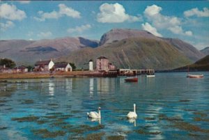 Scotland Ben Nevis From Entrance To Caledonian Canal At Corpach