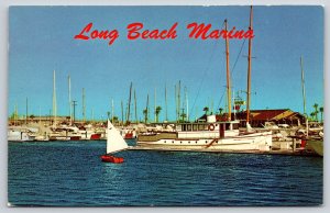 Long Beach California~Long Beach Marina~Yacht Moorings~Alamitos Bay~1950s PC
