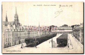 Old Postcard Nancy Place de la Carriere