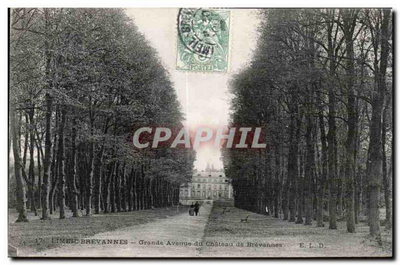 Limeil Brevannes - Large Avenue of the Castle - Old Postcard