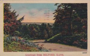 Kansas Greetings From Milford 1942