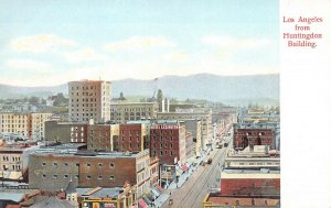 View of Los Angeles, CA., from Huntingdon Building, early postcard, unused