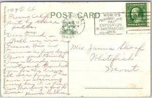 1911 Shasta Springs CA-California, Hedge Creek Falls, Cascading Waters, Postcard