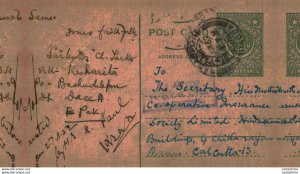 Pakistan Postal Stationery 9 p to Calcutta