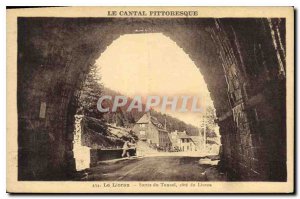 Postcard Old Picturesque Cantal Lioran Tunnel exit side Lioran