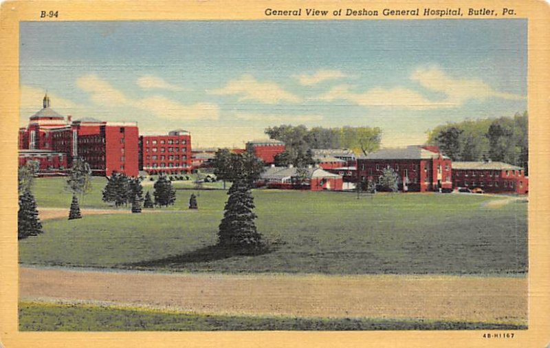 Deshon General Hospital Butler, Pennsylvania PA