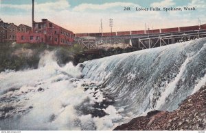 SPOKANE, Washington, 1900-1910s; Lower Falls