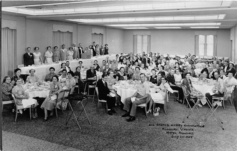 F28/ Roanoke Virginia RPPC Postcard All State Hobby Convention 1955