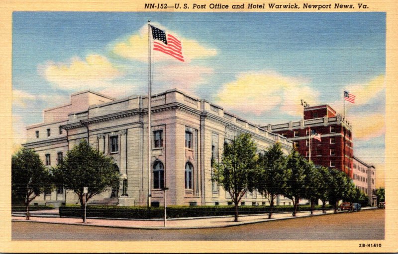 Virginia Newport News Post Office and Hotel Warwick Curteich