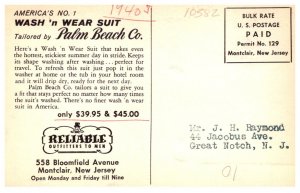 Wash n Wear Suit,  Palm Beach Co Montclair NJ    Advertisment