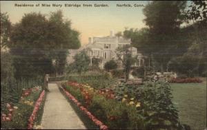 Norfolk CT Mary Eldridge Home c1920 Postcard
