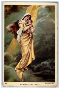 1908 Madonna And Child Bodenhausen Toledo Ohio OH Posted Antique Postcard