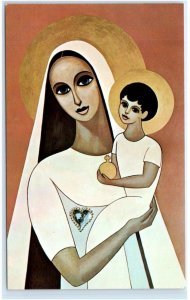 BIG SUR, CA ~ The MADONNA of the NATIONS at Immaculate Heart HERMITAGE c1960s