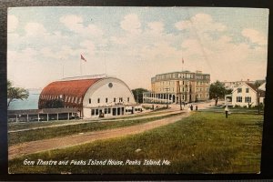 Vintage Postcard 1907-1915 Gem Theatre, Peak's Island House, Maine (ME)
