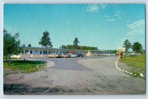 Ignace Ontario Canada Postcard Hi-Way Motel Fishing Hunting c1950's Vintage