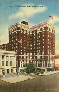 SC, Greenville, South Carolina, Poinsett Hotel, Curteich 4B-H191