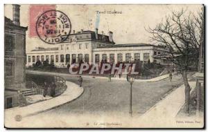 Old Postcard Toul railway station (outside)