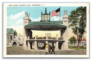 Band Stand Edgerton Park  Rochester New York  NY UNP WB Postcard Q23