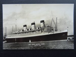 Shipping RMS QUEEN MARY Cunard White Star Luxury Liner c1936 RP Postcard