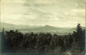 RPPC Lake Attean from State Road Jackson Maine Real Photo Postcard