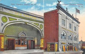 Berlin NH Gem Theatre & Albert Theatre Movie Posters, Postcard