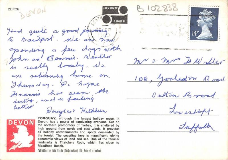 B102838 thatchers rock torquay devon    uk