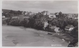 Rowing Boats at Bantham Village Devon Vintage Real Photo Postcard