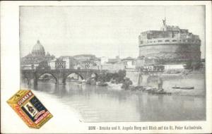 Quaker Oats Weisse Rome Italy View Foreign Advert c1900 Postcard