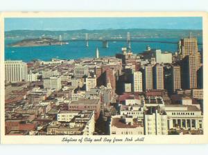 Pre-1980 AERIAL VIEW OF TOWN San Francisco California CA n3104