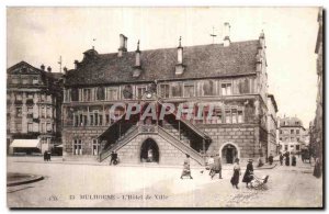 Old Postcard Mulhouse The Hotel de Ville