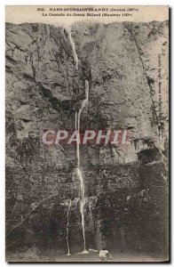 Old Postcard Nans-sous-Sainte-Anne La Cascade du Creux Billard