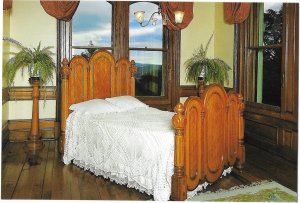 The Master Bedroom Kauri Bed  Larnach Castle Dunedin New Zealand