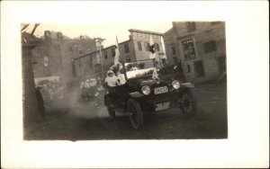 Collinsville Canton Connecticut CT Red Cross Car Nurses Real Photo Postcard