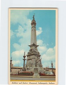 Postcard Soldiers and Sailors Monument Indianapolis Indiana USA